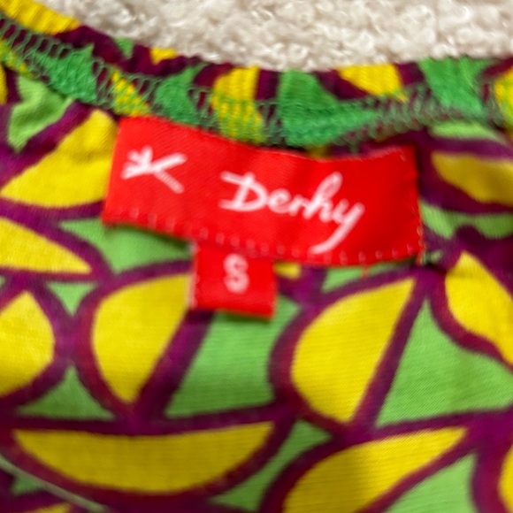 Derhy Green Embroidered Maxi Dress VERY Unique - Picture 5 of 6